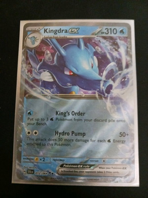 Kingdra ex Pokemon card new