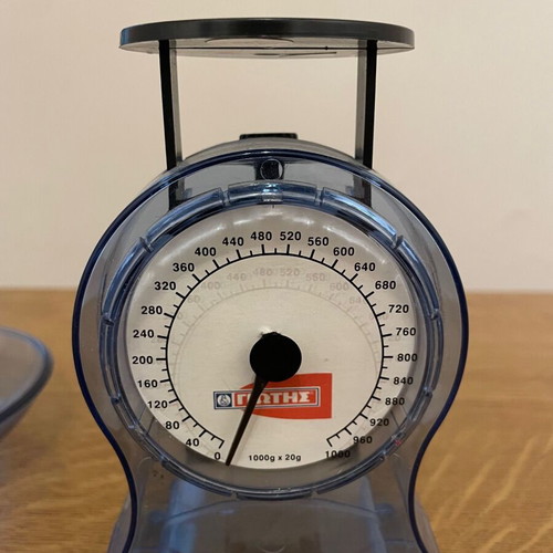 Analog kitchen scale with 1000gr bowl Giotis new
