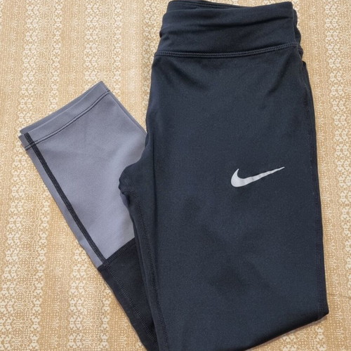 Nike women's leggings, black and grey, size S