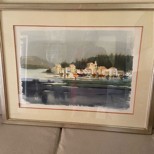 Collectible lithograph by painter Pari Preka like new