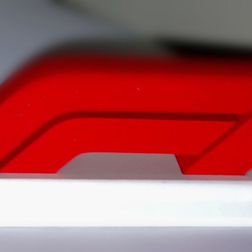 F1 Logo 3D printed like new with white base