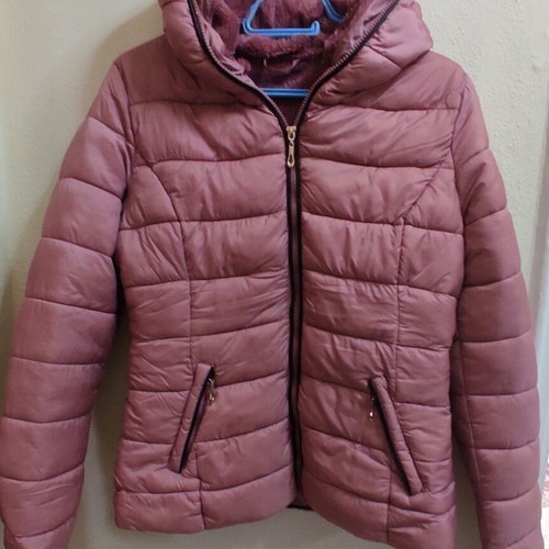 Pink jacket like new, size M, warm with fleece lining