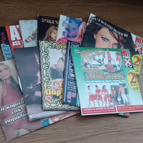 Erotic movies DVD, pack of 10