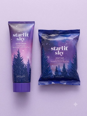 Σετ κρέμα χεριών και σαπούνι Oriflame Starlit Sky