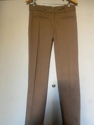 Zara women's straight cotton pants like new, beige camel, size M