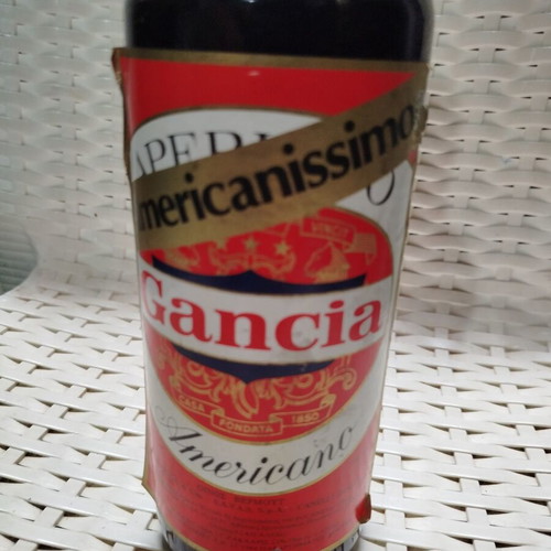 Gancia Americanissimo vermouth 1 litre sealed like new, 1960s-1970s