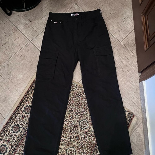 Tommy Hilfiger cargo baggy jean black like new