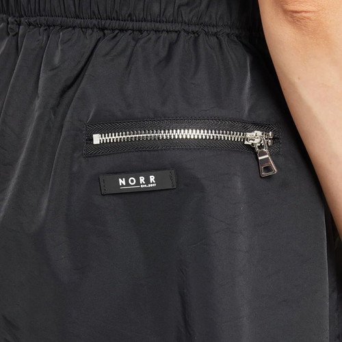 Norr Nicole black mini nylon skirt, like new, size S