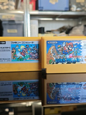 Super Mario Bros & Super Mario Bros 3 Famicom употребявани, официални Nintendo японски