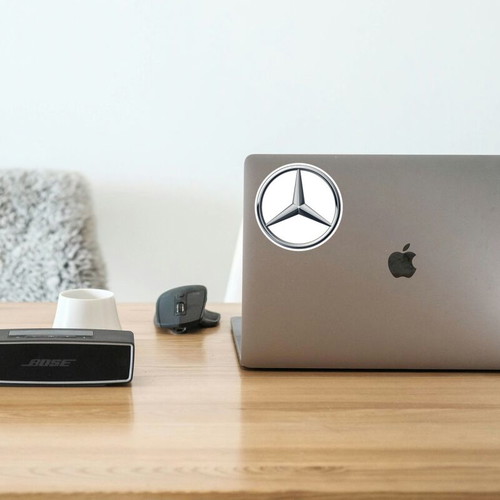 Mercedes logo sticker made to order, glossy paper
