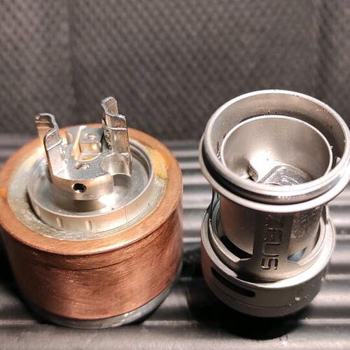 Zeus RTA Sanded rebuildable pneumatic vaporizer used