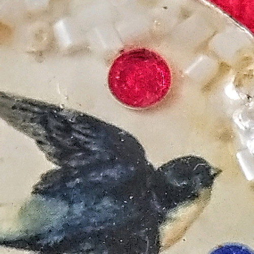 Handmade swallow pendant new, 35 mm diameter