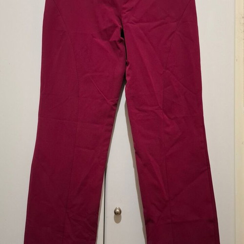 Y2K Versace Stretch Pants Straight Leg Dark Fuchia Size 32/46 New