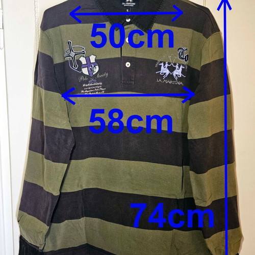 La Martina men's rugby shirt XL like new, cotton