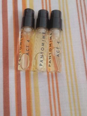 Pantomime Act4 perfume eau de parfum new, pack of 3 pieces 2.3 ml