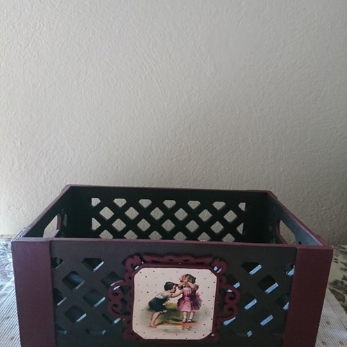 Wooden vintage crate and box handmade, new