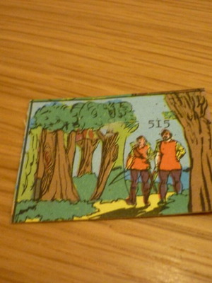 Robin Hood Flebotomos 1960s paper card used #515