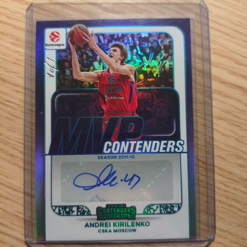 2025-26 Contenders EuroLeague Andrei Kirilenko MVP Contenders Autograph card new