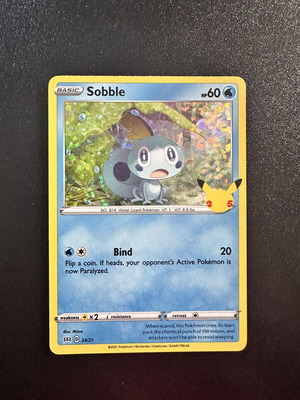 Sobble 24/25 McDonalds 2021 Holo card new