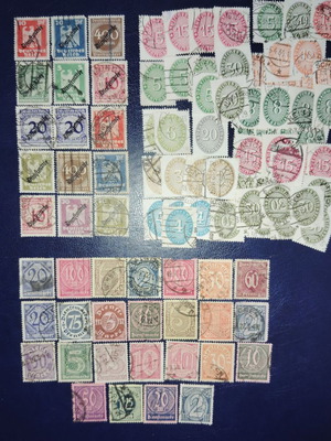 German classic stamps new, 5 government issues