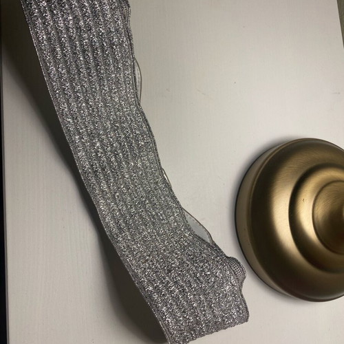 Silver belt 80’s style used, 70 cm