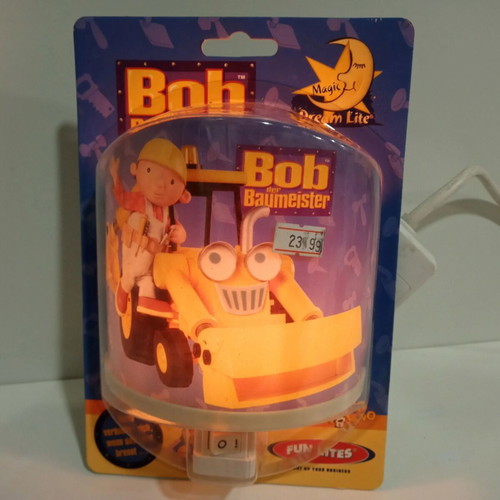 Bob the Builder Magic Night Light European Power 230V-50Hz New
