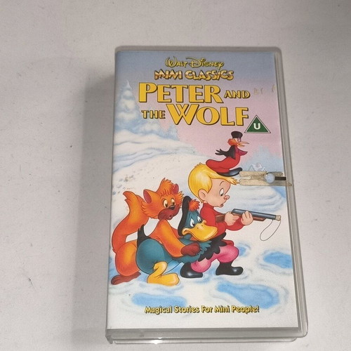 Peter and the Wolf VHS tape used, animated