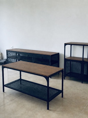 IKEA FJÄLLBO furniture set with TV stand, shelf and coffee table