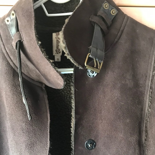 Mouton Coat Like New, Size Small-Medium, Brown