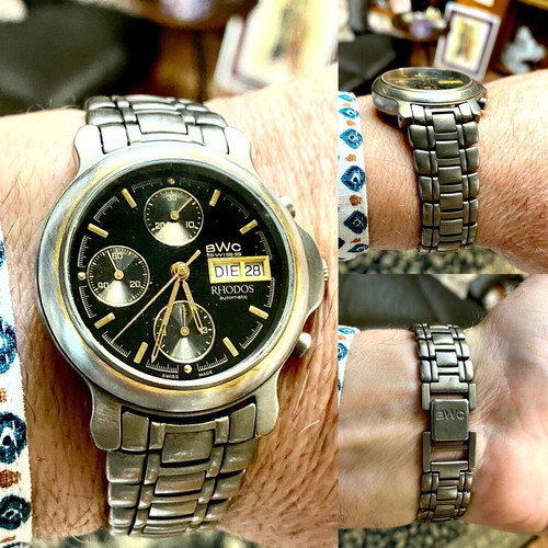 BWC Rhodos chronograph automatic titanium used