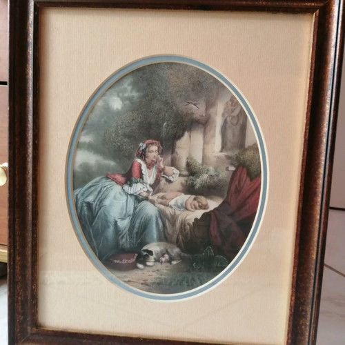 Vintage classic era frames like new, pack of 3, 34x28 cm