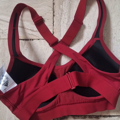 Adidas sports bra like new, red, size 75B