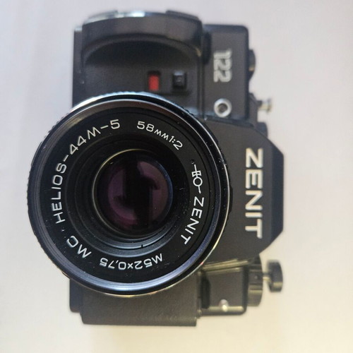 Zenit 122 with Helios 44M-5 58mm f/2 lenses used, set of 2