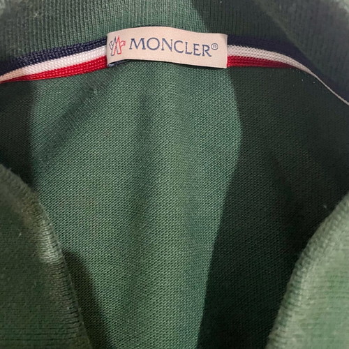 Moncler polo shirt green, like new, size L