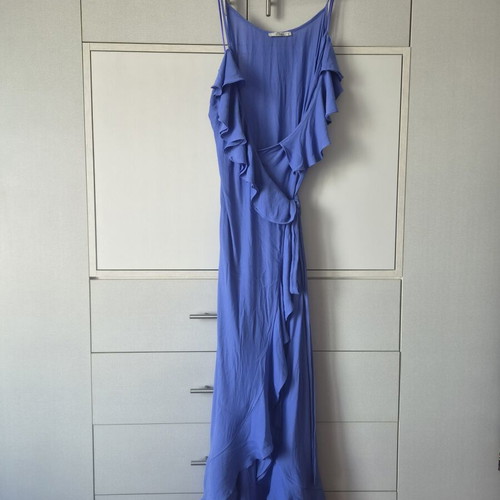Devotion maxi wrap dress like new, size M, blue and purple