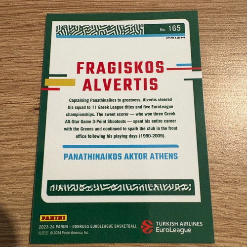 Donruss Optic Silver EuroLeague 2023-24 #165 Fragiskos Alvertis card new