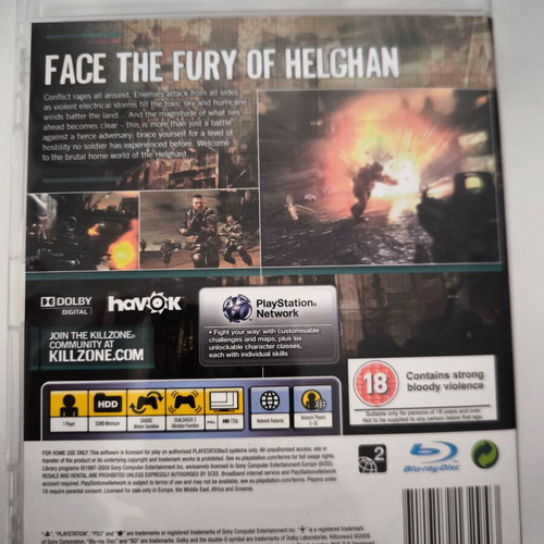Killzone 2 PS3 game very good condition