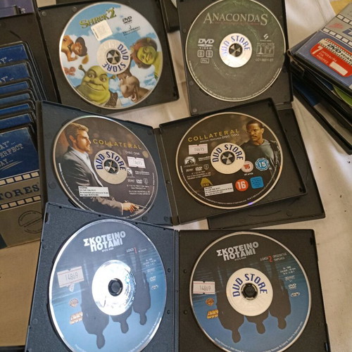 DVD collection used, 120 pieces from store closure