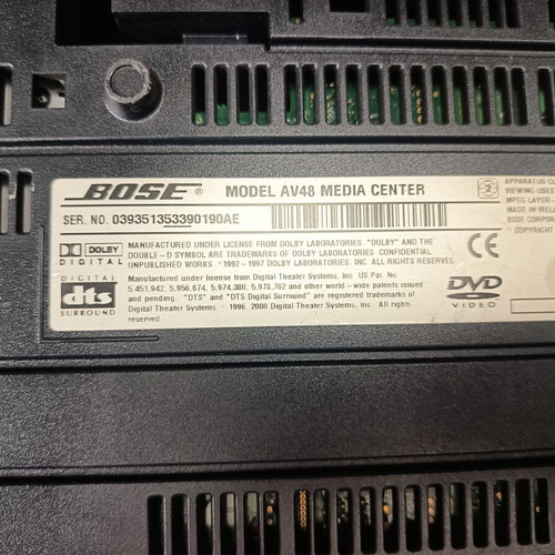 Bose AV48 Media Center used, non-working for parts