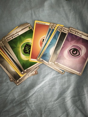 Κάρτες ενέργειας Pokémon μεταχειρισμένες, πακέτο 21 κοινές