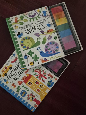 Σετ βιβλία Usborne Fingerprint Activities, Animals και Classic edition