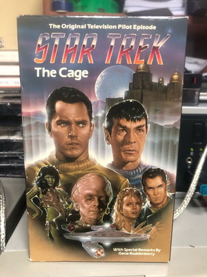 Star Trek The Cage βιντεοκασέτα μεταχειρισμένη NTSC επιστημονικής φαντασίας