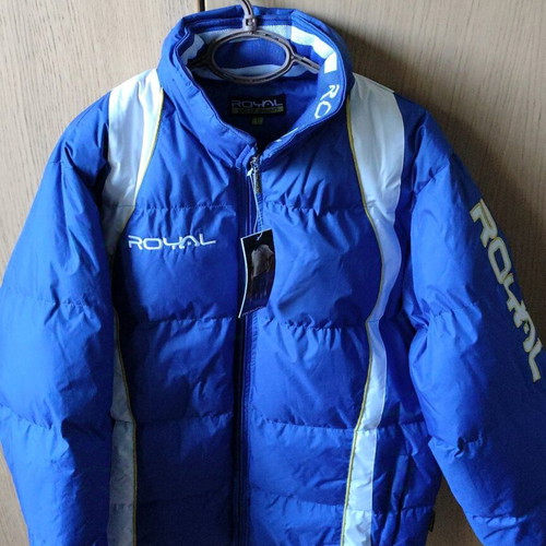 Royal delivery jacket blue - white large new with tags