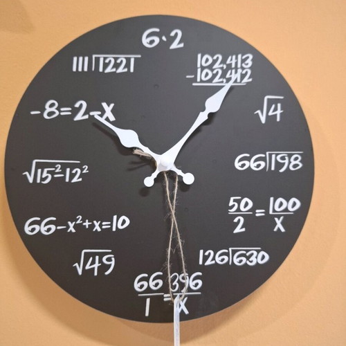 Wooden wall clock new with silent operation 25 centimeters