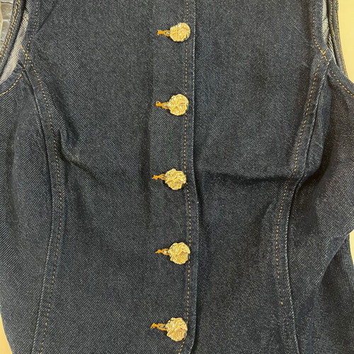 Zara denim vest, new, size S