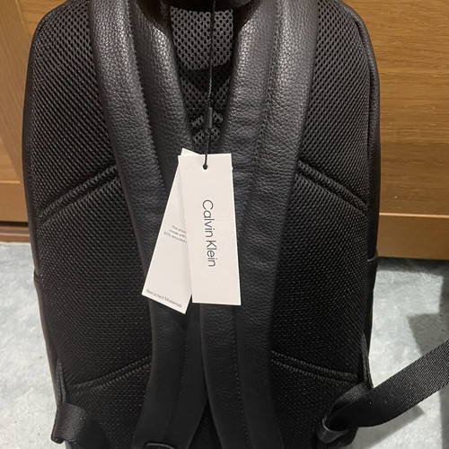 Calvin Klein Must Campus Backpack new, black eco-leather
