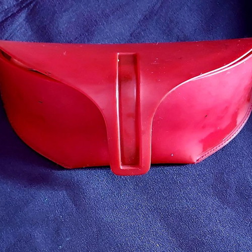 Prada Sport Linea Rossa Sunglasses used, white and beige wrap-around mask style