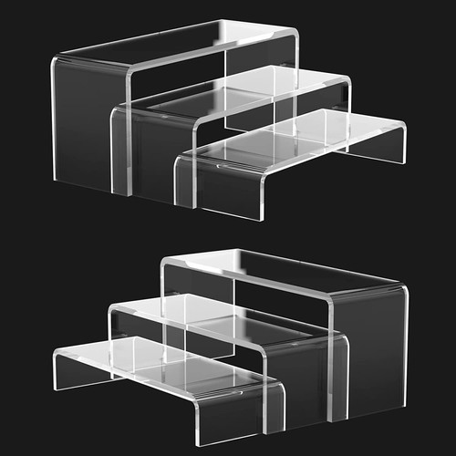 Plexiglass stands used, pack of 130 pieces in various sizes