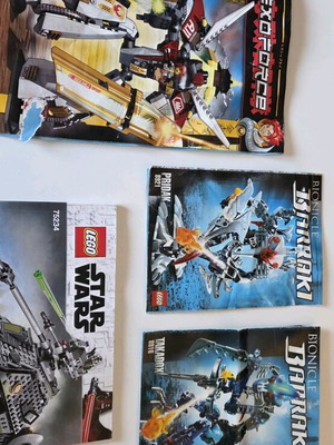 Lego instructions used, 4 booklets for 7714, 75234, 8921, 8916