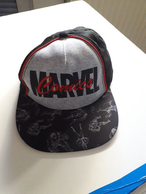Marvel Comics cap like new, gray and black